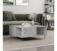 WRJENFSC Tavolino Salotto Grigio Cemento 80x80x36,5 cm Legno Multistrato Tavolo Salotto Tavolino Salotto Tavolino Salotto Moderno Tavolino Da Divano Laterale per Giardino Balcone Salotto Soggiorno