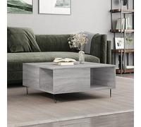 WRJENFSC Tavolino Salotto Grigio Sonoma 80x80x36,5 cm Legno Multistrato Tavolo Salotto Tavolino Salotto Tavolino Salotto Moderno Tavolino Da Divano Laterale per Giardino Balcone Salotto Soggiorno