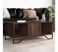 WRJENFSC Tavolino Salotto Rovere Marrone 100x51x40 cm Legno Multistrato Tavolo Soggiorno Tavolino Da Salotto Tavolino Da Salotto Moderno Tavolino Basso per Camera Salotto Giardino Camera Da Letto