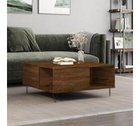 WRJENFSC Tavolino Salotto Rovere Marrone 80x80x36,5 cm Legno Multistrato Tavolo Salotto Tavolino Salotto Tavolino Salotto Moderno Tavolino Da Divano Laterale per Giardino Balcone Salotto Soggiorno