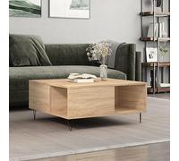 WRJENFSC Tavolino Salotto Rovere Sonoma 80x80x36,5 cm Legno Multistrato Tavolo Salotto Tavolino Salotto Tavolino Salotto Moderno Tavolino Da Divano Laterale per Giardino Balcone Salotto Soggiorno
