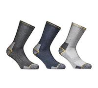 WRK 9 Paia Calza Anti-Infortunistica - Polsino Più Alto - Sottopiede in Spugna - Stringipiede Centrale - Cuciture comfort - Rinforzo Punta-Tallone - Nido d'ape sul Collo del Piede