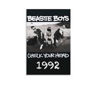 WRLIFWJXU Beastie Boys Check Your Headposter su tela per pittura ad olio decorativa da appendere, per casa, soggiorno, camera da letto, sala da pranzo, 40 x 60 cm, senza cornice