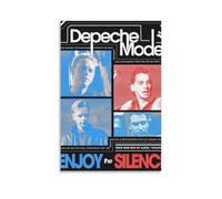 WRLIFWJXU Depeche Mode Enjoy The SilencePoster su tela con pittura ad olio decorativa da appendere, per casa, soggiorno, camera da letto, sala da pranzo, 50 x 75 cm, senza cornice, stile