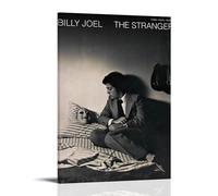 WRLIFWJXU Poster su tela con immagine di Billy Joel The Stranger, pittura decorativa da appendere, per casa, soggiorno, camera da letto, sala da pranzo, 40 x 60 cm, con cornice