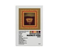 WRLIFWJXU Poster su tela con immagine di Erykah Badu Mama's Gun, pittura decorativa da appendere, per casa, soggiorno, camera da letto, sala da pranzo, 50 x 75 cm, senza cornice