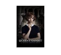 WRLIFWJXU The Queen's GambitPoster su tela con pittura ad olio decorativa, da appendere, per casa, soggiorno, camera da letto, sala da pranzo, 50 x 75 cm, senza cornice