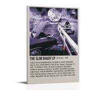 WRLIFWJXU The Slim Shady EP di EminemPoster, stampa artistica da parete su tela, per soggiorno, camera da letto, sala giochi, ufficio, 30 x 45 cm, stile cornice