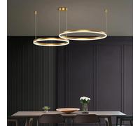 WRLYTNG Lampadario di metà secolo Illuminazione a sospensione a LED Lampada da soffitto moderna dimmerabile Montaggio a incasso Lampadario luminoso in acrilico Apparecchio di illuminazione per soggior