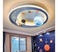 WRLYTNG Plafoniera Spazio Universo, Lampada Per Cameretta Per Bambini Plafoniera Ragazzi E Ragazze Tricolore Dimmerabile Lampadario Spot A Soffitto LED Lampada Per Bambini Luce Camera Da Letto Ambient