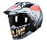 WRMIGN Casco Integrale Casco Modulare Casco da Moto Integrato Omologato ECE, Traspirante E Confortevole, per Adulti, Donne E Uomini crossbike ATV