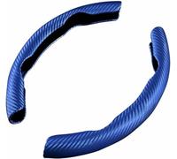 WRNHZNEW 2 Pezzi Auto Coprivolante per BMW 3 Series 320 325 328 330, Fibra Carbonio Segmentato Antiscivolo Coprivolante Durevole Ultraleggero Copri Volante Interni Accessori,Blue