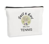 WRNZL Regali da tennis per donne e ragazze, divertenti accessori a tema tennisti, borsa per il trucco, idea regalo ideale per Natale, compleanno, festa della mamma, calza di Natale, San Valentino