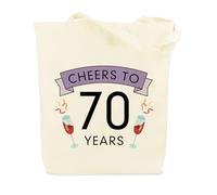 WRNZL Regali per il 70° compleanno per le donne significativi 70 anni accessori decorazioni calza stuffers regali di Natale borsa tote per mamma, nonna, migliore amica, sorella, moglie, zia regali