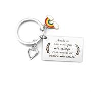 WRNZL Regalo Collega Donna, Idee Regalo Collega, Colleghe per Caso Amiche per Scelta, Rregalo Colleghe Che Cambiano Lavoro, Portachiavi Colleghe, Regalini Natale Colleghe, Regalo Natale Colleghe