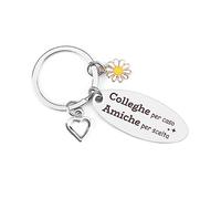 WRNZL Regalo Collega Donna, Idee Regalo Collega, Colleghe per Caso Amiche per Scelta, Rregalo Colleghe Che Cambiano Lavoro, Portachiavi Colleghe, Regalo Natale Colleghe, Regalini Natale Colleghe