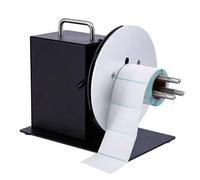Wrobelax Macchina ribobinatrice di etichette, macchina ribobinatrice di etichette bidirezionale da 1-3 pollici, velocità regolabile e sincronizzata con la stampante, diametro deflettore 185 mm, per