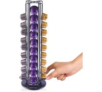 Wrobic Espresso - Portassume per caffè Espresso, girevole e dritto, per 40 capsule di caffè Espresso, colore: Nero