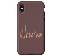 Wroclaw Polonia Design elegante vintage Custodia per iPhone X/XS