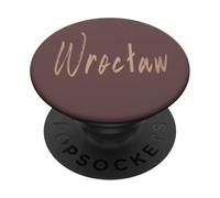 Wroclaw Polonia Design elegante vintage PopSockets PopGrip Adesivo