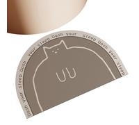 Wrohto Bath Mat, Bathroom Floor Mat, Non-Slip Semi-Circular Absorbent Rug with Soft Quick-Dry Surfaces, Decorative Doormat for Bathtub Area, Entryway, Living Room, Indoor Hallway, Home Decor