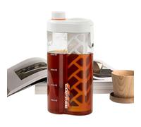 Wrohto Cold Brew Coffee Makers, Tea Infuser Bottle, Fine Mesh Filter, 350 Micron Screen, Leak-Proof Lid, Built-In Scale, Portable Design, Perfect for Kitchen, Camping, Drinks, Outdoor, Home
