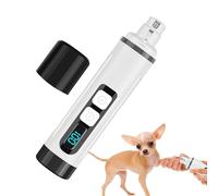 Wrohto - Dog Nail Grinder, Electric Nail Trimmer, Usb Rechargeable Nail Grinder, Ergonomic Nail Grinder, Pet Grooming Tool, Digital Display Nail Trimmer, Multifunctional Nail Grinder, Dog Grooming