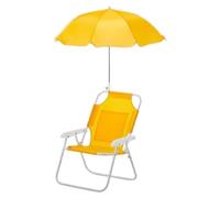 Wrohto Kids Beach Chair With Umbrella, Portable Outdoor Reclining Seat For Lawn, Picnic, Garden, Travel, Pool, Fishing, Patio, Foldable Lightweight Child Chair With Sunshade And Cup Holder