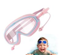 Wrohto Kids Swimming Goggles With Earplugs, Waterproof Swim Glasses, Silicone Anti-Fog Pool Eyewear For Children, Comfortable Adjustable Fit, Durable Gear For Water Activities