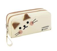 Wrohto Pencil Case, Cat Pencil Pouch, Zipper Pencil Pouch, Large Capacity Soft Pencil Bag, Cute Pencil Pen Pouch, Makeup Cosmetics Pouch, Multifunctional School Pen Case for Students