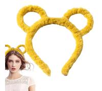 Wrohto Plush Makeup Headband, Cute Hair Hoop, Women’s Skincare Headband, Decorative Headband For Kids, Plush Hair Accessory, Makeup Headband For Adults, Soft Plush Hairband,