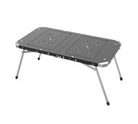 Wrohto Table, Foldable Lifting Camping Tables, Stainless Steel and Aluminum Alloy, Patchable Design for Barbecue and Campfire Use, Outdoor, 46.5x45.5x39.5cm or 45.5x86.5x39.5cm