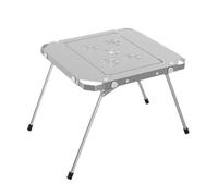 Wrohto Table, Foldable Lifting Camping Tables, Stainless Steel and Aluminum Alloy, Patchable Design for Barbecue and Campfire Use, Outdoor, 46.5x45.5x39.5cm or 45.5x86.5x39.5cm