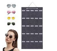 Wrohto Wall Sunglasses Organizer, Felt Eyeglass Storage, Door-Mounted Display, Space-Saving Hanger, Durable Material, Easy Installation, for Bedroom, Apartment, Dorm, Home Study Use, 40x79.5cm