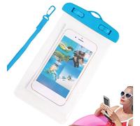 Wrohto Waterproof Phone Pouch, Swimming Cellphone Bag, Touchscreen Clear Phone Pouch with Lanyard for Rafting, Kayaking, Fishing, Boating, Snorkeling, Camping, Cycling, 21x11cm