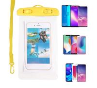 Wrohto Waterproof Phone Pouch, Swimming Cellphone Bag, Touchscreen Clear Phone Pouch with Lanyard for Rafting, Kayaking, Fishing, Boating, Snorkeling, Camping, Cycling, 21x11cm