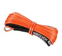 WROUGH Corda Sintetica per verricello da 1/4" x 15,2 m, con Manicotto Protettivo e ditale, Resistenza alla Rottura di 4,5 kg, Resistente per ATV, UTV, rimorchi per Barche, Jeep, Quad, Polaris, Cavo
