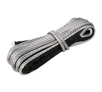 WROUGH Corda sintetica per verricello Dyneema, da 1/4 "x 50", più forte e sicura del cavo in acciaio, corda sintetica per verricello per 4.309 kg, con manicotto protettivo e ditale, per argani UTV ATV