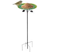 Wrought Iron Bird Bath - Vintage Multi-Functional | Feeding Watering Basin for Garden Courtyard | Outdoor Decoration