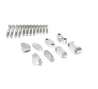 WRP KIT RIALZI MANUBRIO RISER CROSS ENDURO PER MANUBRIO 28.6 MM KAWASAKI SILVER