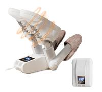 WRQIOO D-ryer - Asciugascarpe e deodorante, 2 paia, scalda stivali, pieghevole e scalabile, asciugatura rapida e controllo intelligente della temperatura per scarpe, guanti, cappelli, calzini