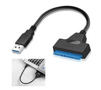 WrteEase Cavo adattatore da USB 3.2 a SATA per unità SSD HDD da 2,5 pollici, trasferimento dati super veloce per SSD HDD da 2,5", convertitore cavo SATA, compatibile con SATA I II III, Plug and Play