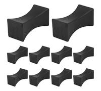 Wrtysully 10 Pezzi di Riposo per Bacchette, Supporti per Bacchette, Cucchiaio, Forchetta, Set, Bacchette, Utensili, Nero