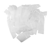 Wrtysully 100 pacchi Pieghevole borsa a mano con soffietto in organza a soffietto con tasche a soffietto per da regalo per