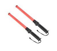Wrtysully 2 Pack 21 Pollici Segnale di Sicurezza del Traffico Led Bacchette di Traffico Leggero per Guide di Parcheggio