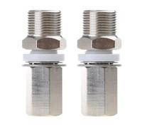 Wrtysully 2 Pezzi S216 3/8-24 A SO239 Adattatore per Montaggio Antenna Adattatore per Montaggio Antenna Filettato SO-239 A 3/8-24 per Antenna Radio CB Ham