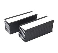 Wrtysully 20 Confezioni Porta Etichette Magnetiche Canale C Carte di Carta Bianca Pellicola Protettiva Forte Magnete Disordine Rimovibile 4X1,57 Pollici