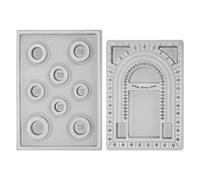 Wrtysully 2Pcs Bordo di Progettazione di Perline Bordo di Progettazione di Braccialetto Bordo di Perline Floccato Collana Gioielli Organizzatore Vassoio di Creazione di Gioielli DIY