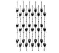 Wrtysully 30 Pezzi Tappi per Vino con Perline per Bottiglie di Vino Tappi Decorativi per Bottiglie di Vino con Perline Riutilizzabili In Lega per Conservare Vino Durevole Facile da Installare