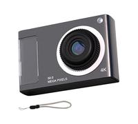 Wrtysully 48MP Fotocamera con Display IPS da 2,4 Pollici, Zoom Digitale 16X e Luce di Riempimento per Bambini e Studenti, Nero